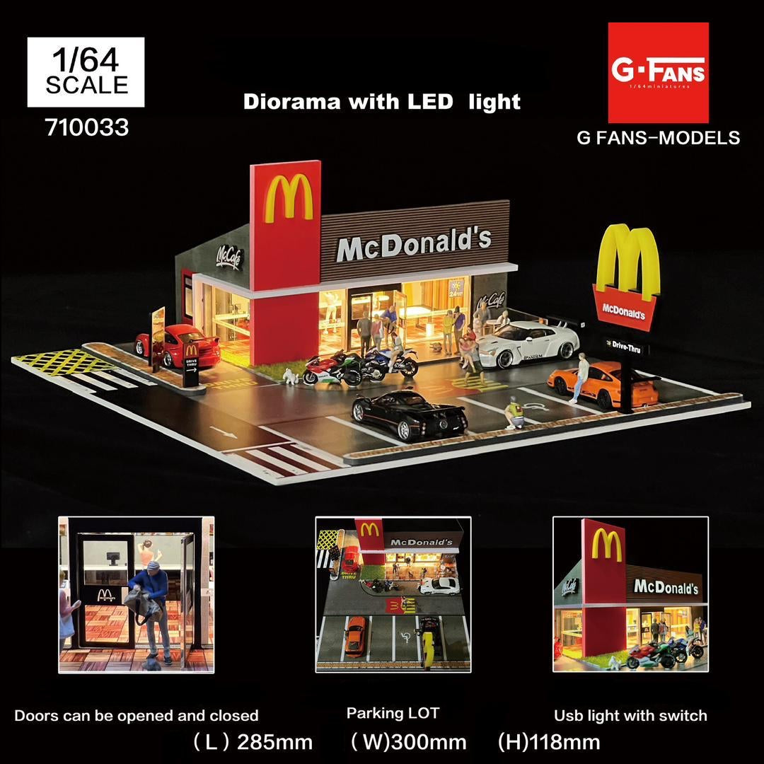 New G-Fans 1:64 Scale McDonald Diorama Ver.2 2023