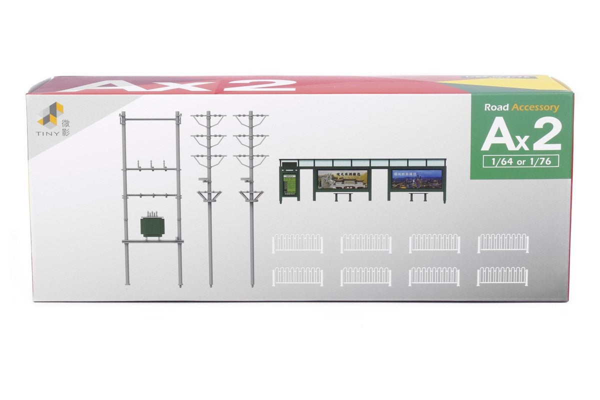 Tiny City 1:64 Scale Ax2 Road Accessory Diorama