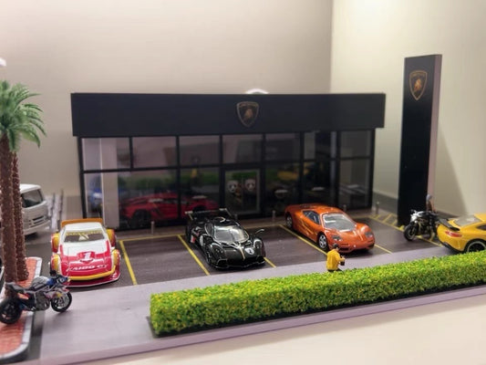 New G-Fans 1:64 Scale Lamborghini Car Centre Diorama 2023