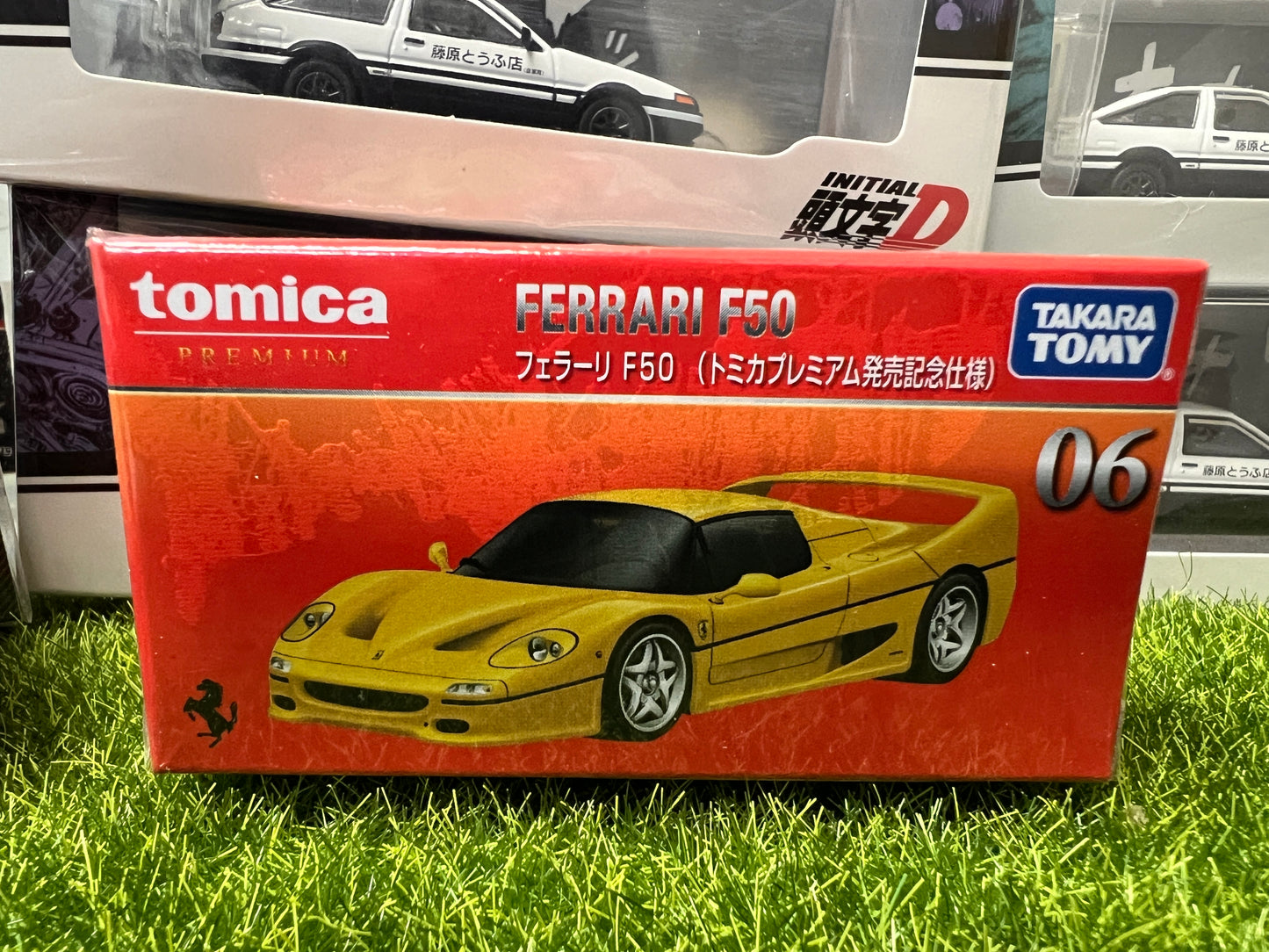 TOMICA Premium 1:62 Scale No.06 Ferrari F50 Yellow