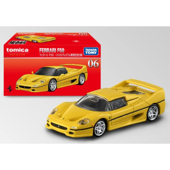 TOMICA Premium 1:62 Scale No.06 Ferrari F50 Yellow