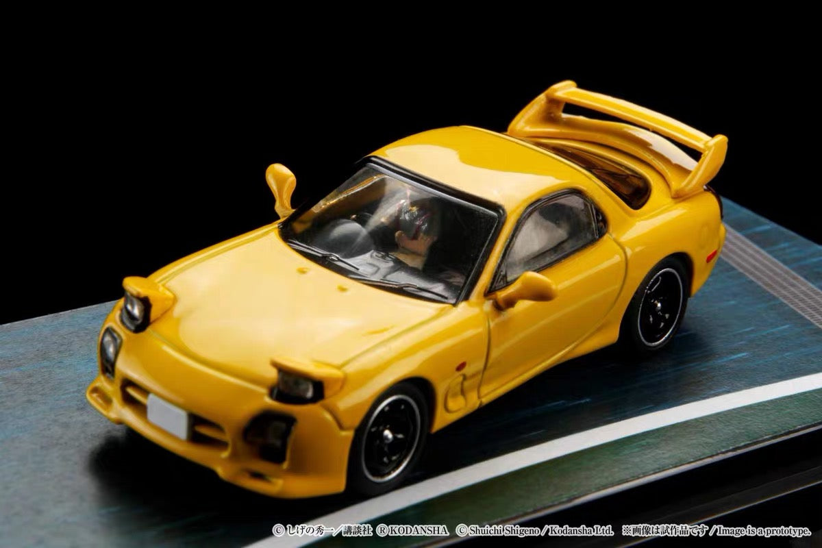Hobby Japan 1:64 Scale Mazda RX7 FD3S RedSuns Yellow