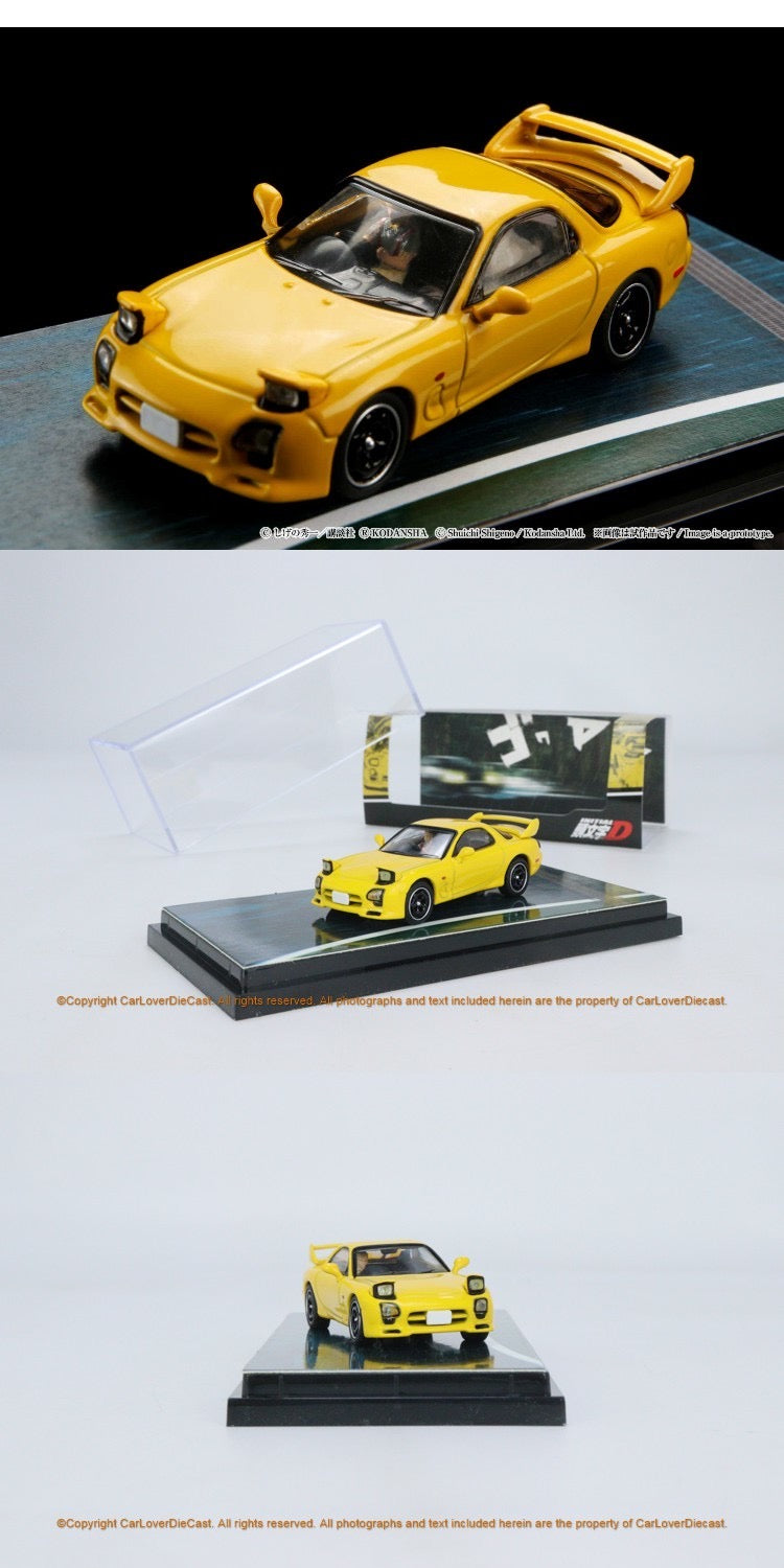 Hobby Japan 1:64 Scale Mazda RX7 FD3S RedSuns Yellow