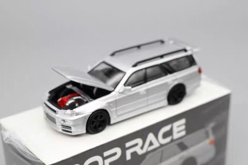 PopRace 1:64 Scale Stagea Nissan R34 Wagon 260RS