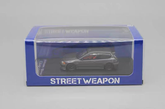 Brand New 1:64 Street Weapon Honda Civic EG6 Carbon Pattern