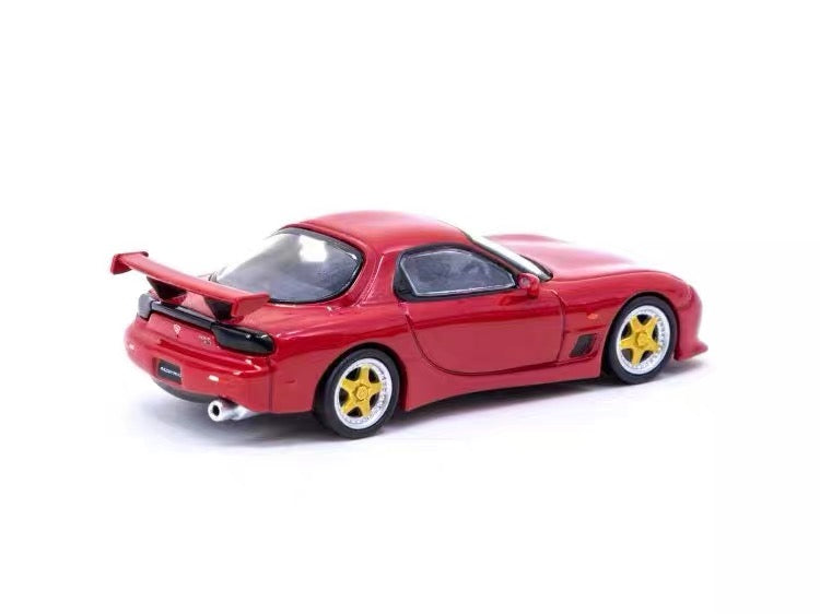 Tarmac 1:64 Mazda RX7 FD3S Red Hong Kong Exhibition Edition Vintage Red