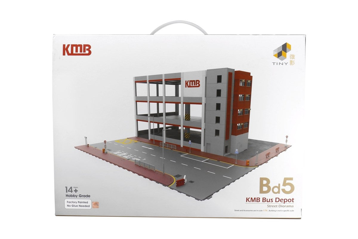 Tiny City 1:64 Scale Bd5 Hong Kong KMB Bus Depot Street Diorama