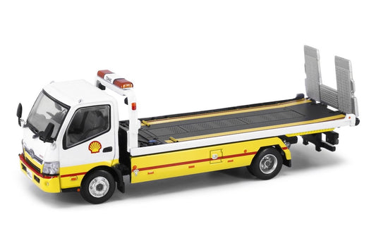 Tiny City 1:64 Scale no.163 Diecast Model Car - HINO 300 Shell Flatbed Tow Truck