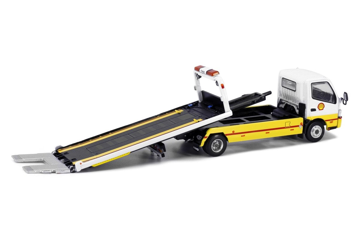 Tiny City 1:64 Scale no.163 Diecast Model Car - HINO 300 Shell Flatbed Tow Truck