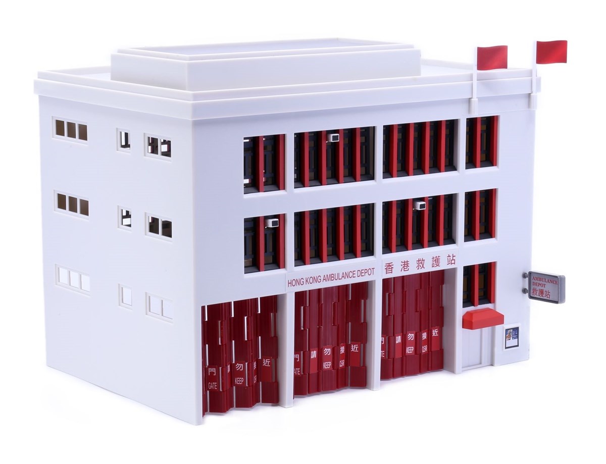 Tiny City 1:64 Scale Ps4 Emergency Rescue Service Hong Kong Ambulance Depot Diorama