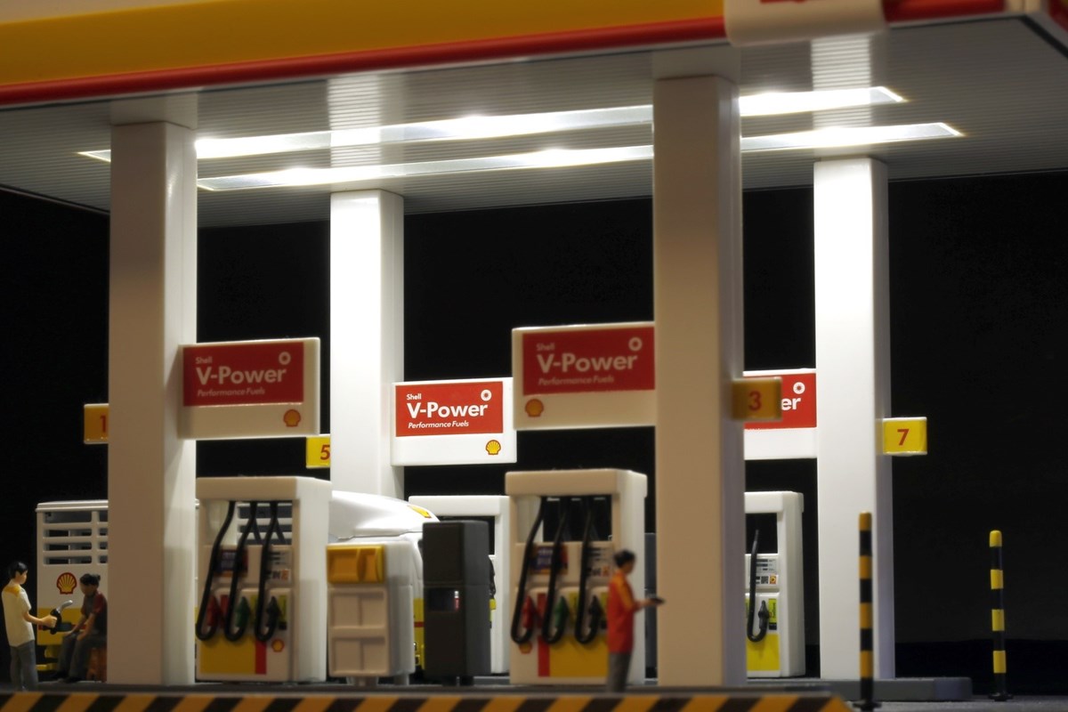 Tiny City 1:64 Scale Bd17 Shell Hong Kong Petrol Station Diorama