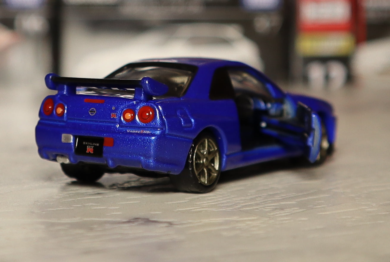 TOMICA Premium 1:64 Scale No.11 Nissan Skyline GTR R34 V-SpecII Nur Blue