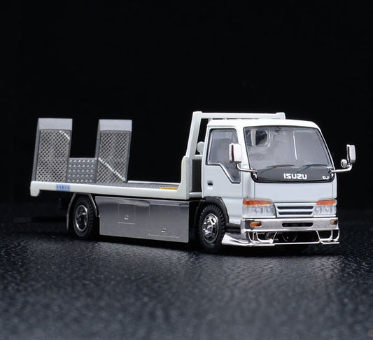1:64 Scale Diecast Isuzu ELF Custom Tow Truck White