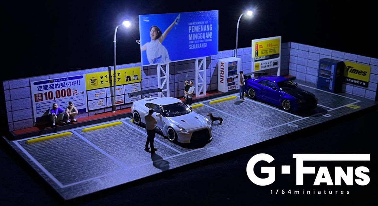New Arrival 1:64 G-Fans Street Parking Diorama Ver. 2