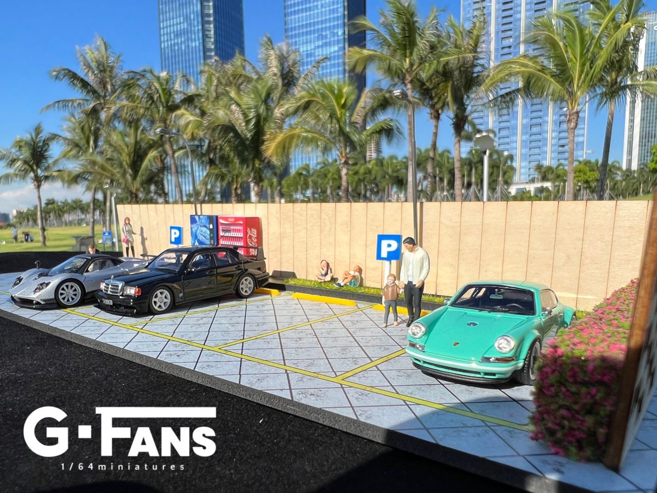 New Arrival 1:64 G-Fans Street Parking Diorama Ver. 3
