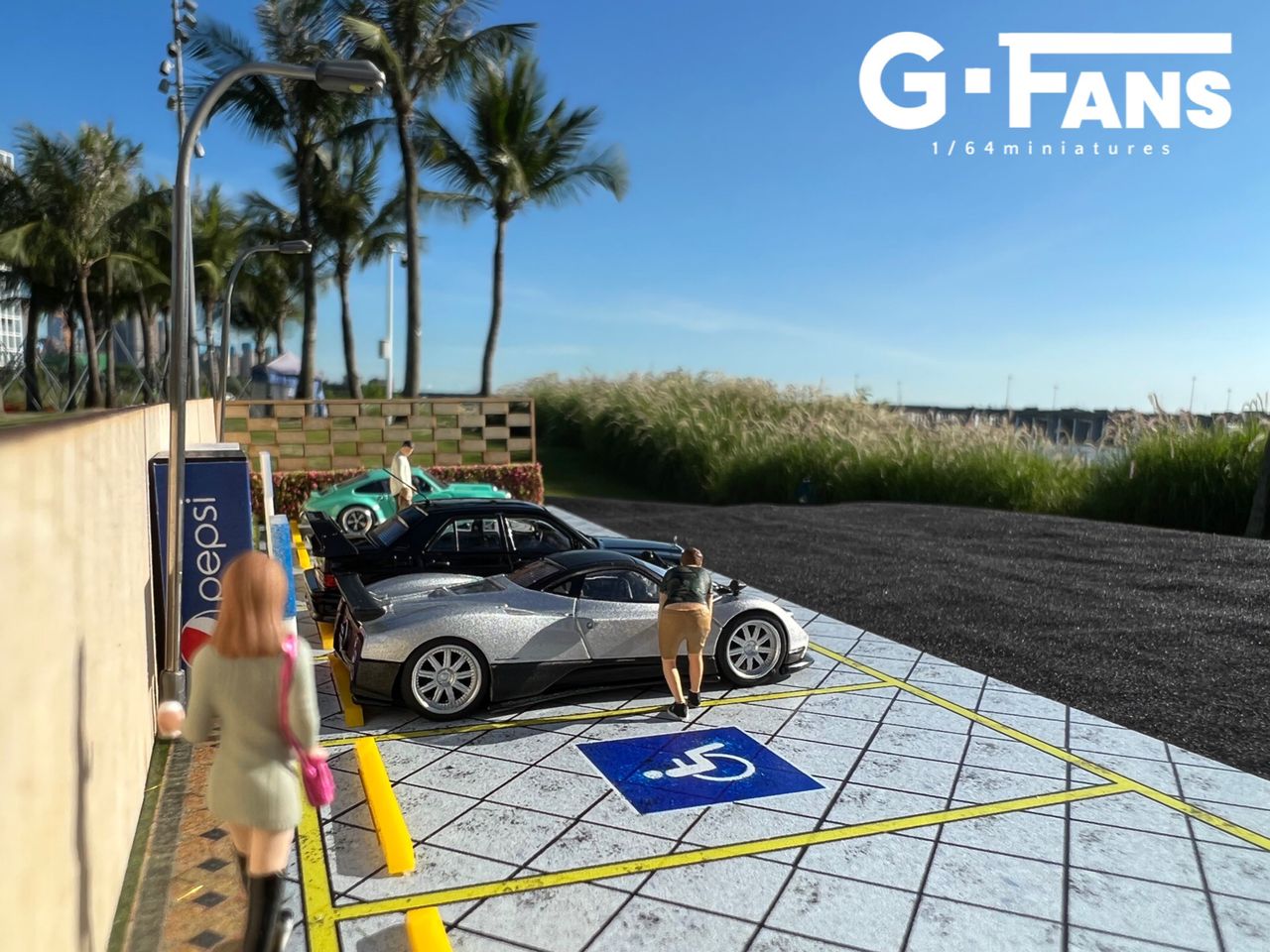New Arrival 1:64 G-Fans Street Parking Diorama Ver. 3