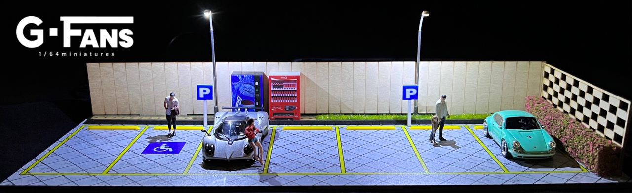 New Arrival 1:64 G-Fans Street Parking Diorama Ver. 3