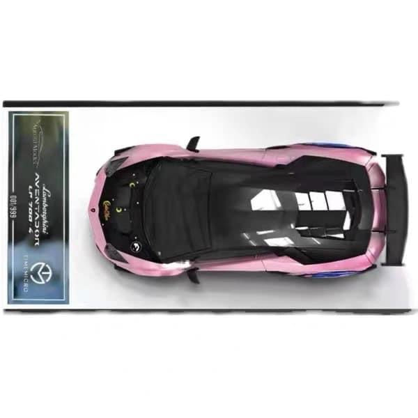 TimeMicro 1:64 Sailor Moon Pink Lamborghini With Model Figure