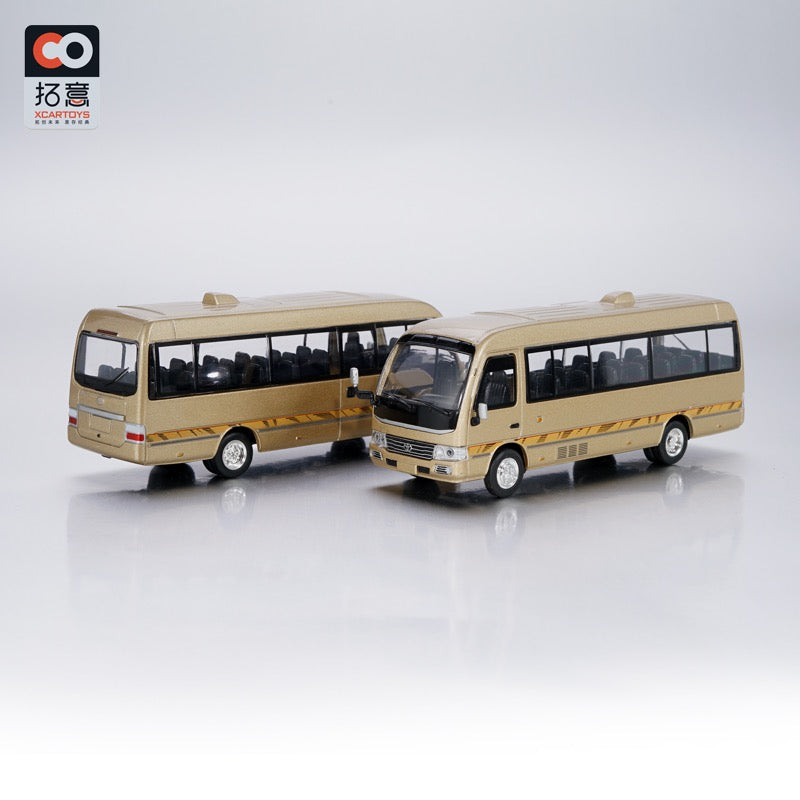 XCARTOYS 1:64 Scale Toyota Coaster Bus Gold