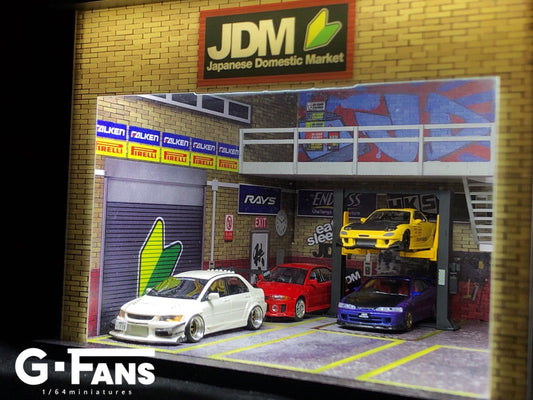 G-Fans 1:64 Japanese JDM Double Deck Garagek