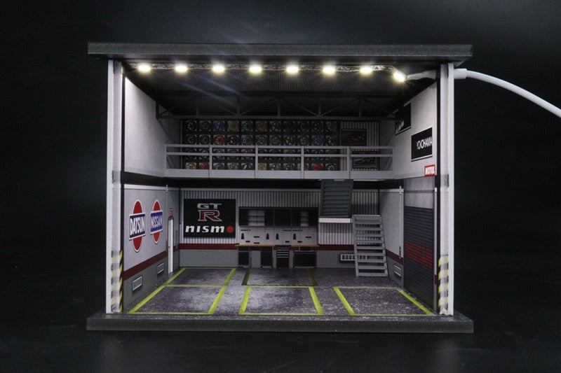 G-Fans 1:64 Scale Nissan Double Deck Garage