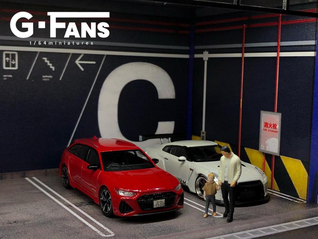 New 1:64 Japan Car Park Diorama With USB Lights