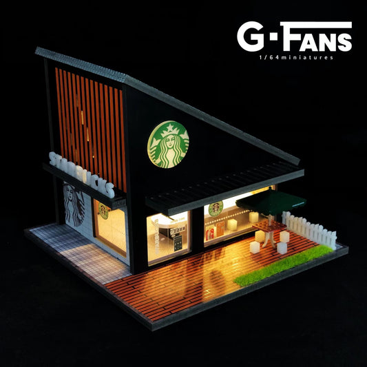 G-Fans 1:64 Starbucks Cafe Car Park