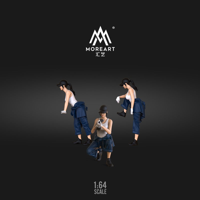 MoreArt 1:64 Female Maintenance Worker Figures Set