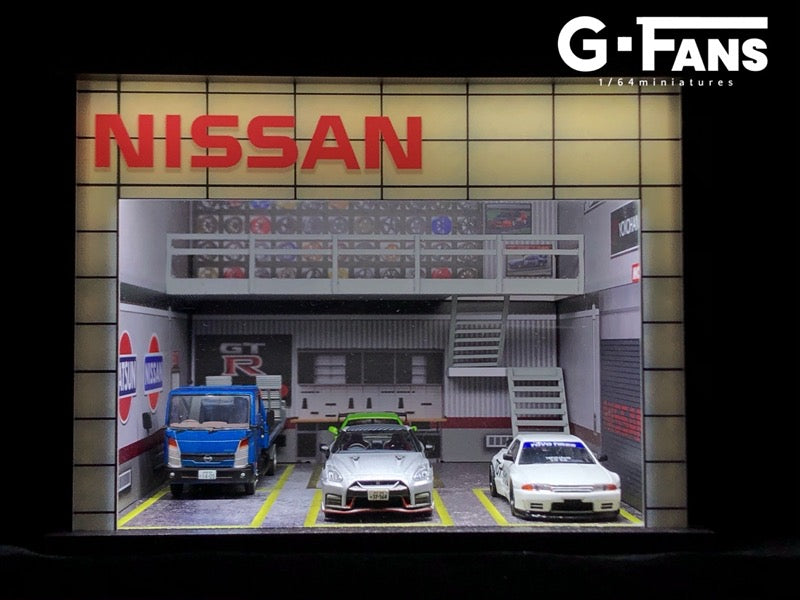 G-Fans 1:64 Scale Nissan Double Deck Garage