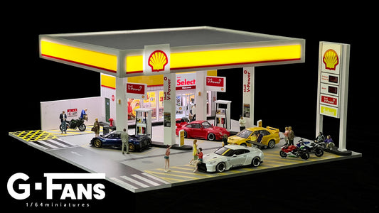 [Upcoming] 1:64 G-Fans Diorama Shell Petrol Station