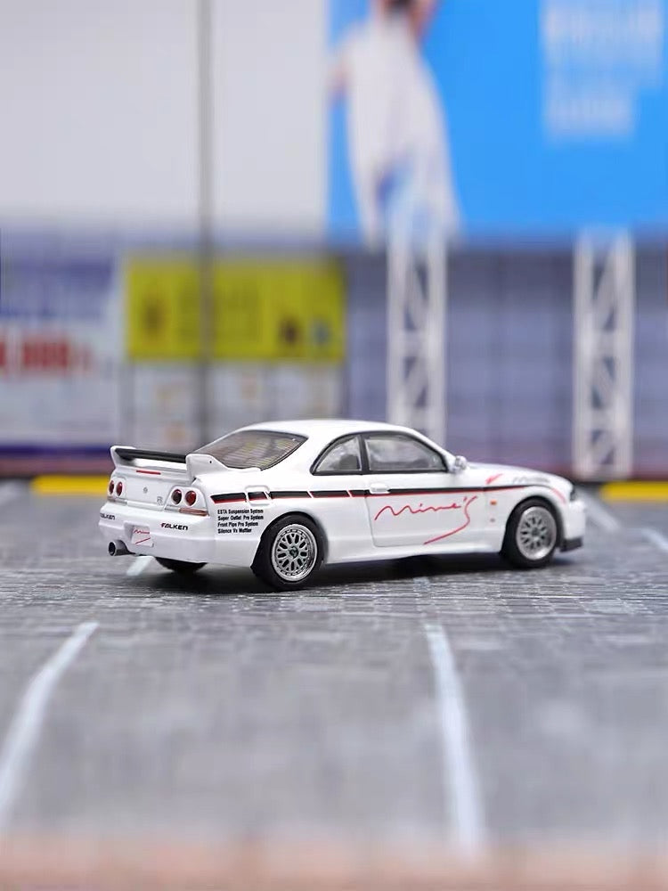 Inno64 1:64 Scale Nissan Skyline GTR R33 N1 Tuned By Mine’s White