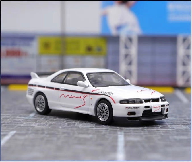 Inno64 1:64 Scale Nissan Skyline GTR R33 N1 Tuned By Mine’s White