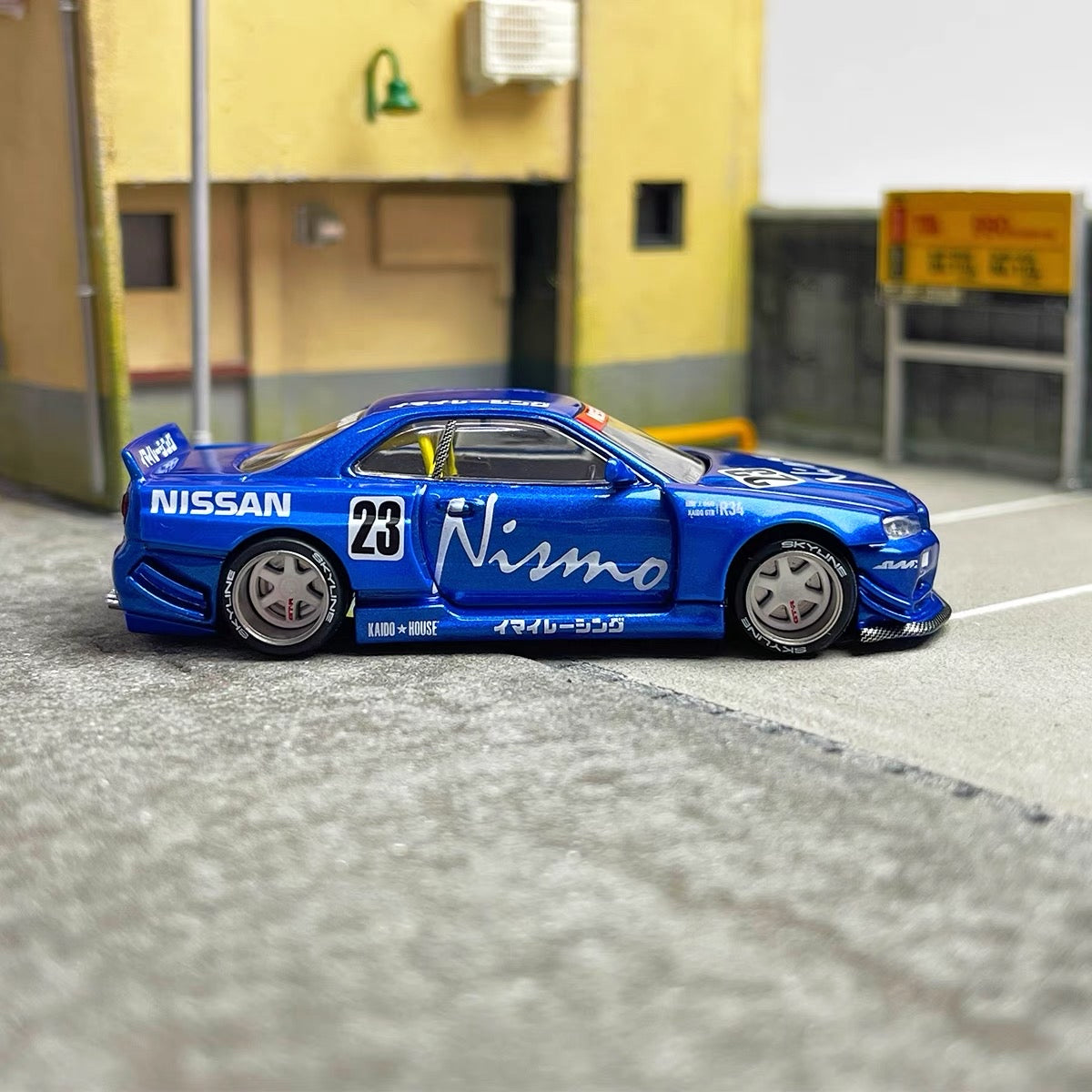 MiniGT 1:64 Scale Kaido House No.55 Nissan GTR R34 Skyline Blue