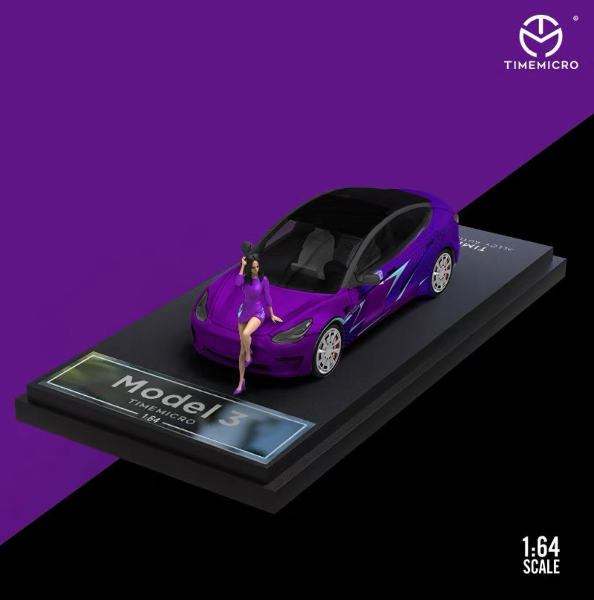 TimeMicro 1:64 Tesla with Mini Figures