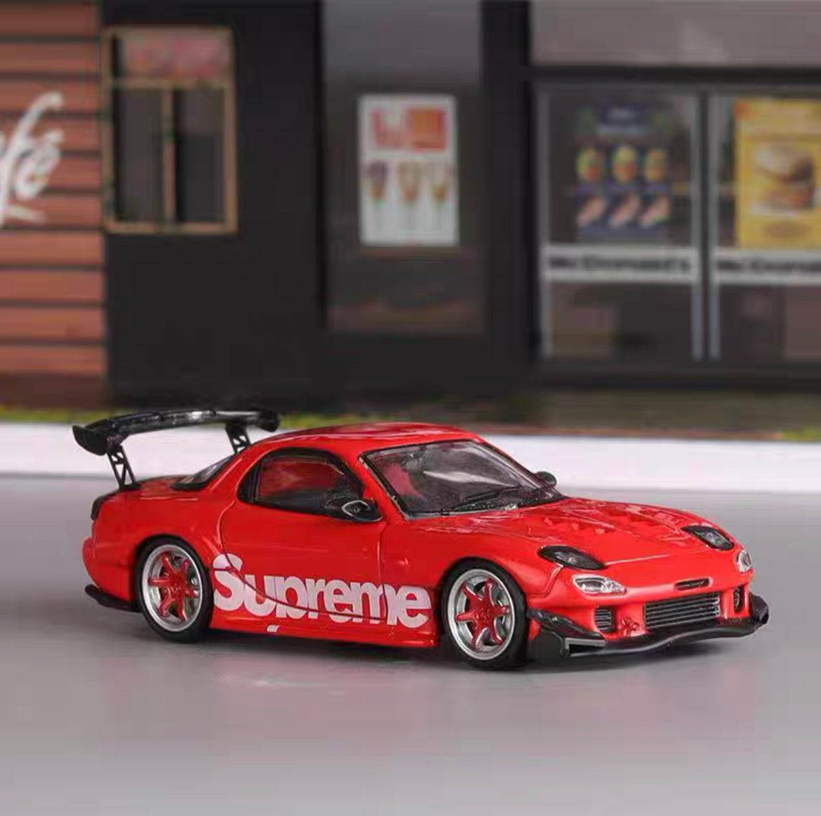 Master 1:64 Mazda RX7 Red Supreme Custom