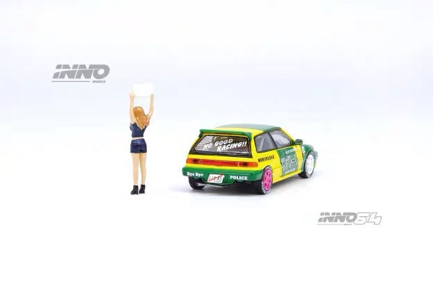 INNO64 1:64 Scale HONDA CIVIC EF9 “NO GOOD RACING” OSAKA AUTO MESSE 2019 With Figure