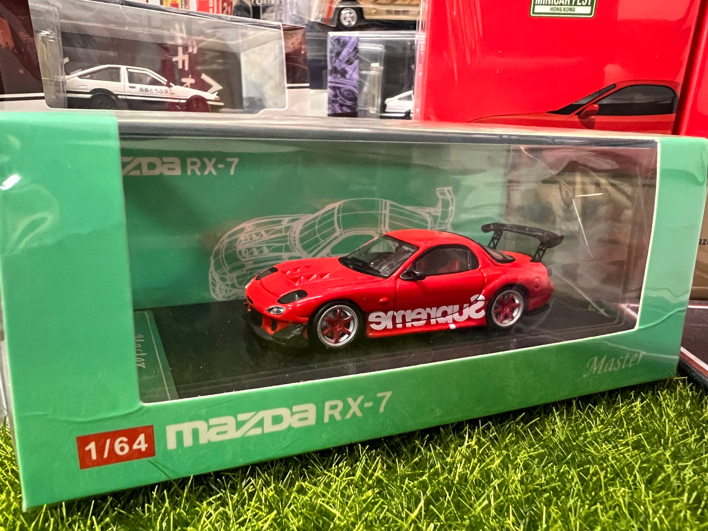 Master 1:64 Mazda RX7 Red Supreme Custom