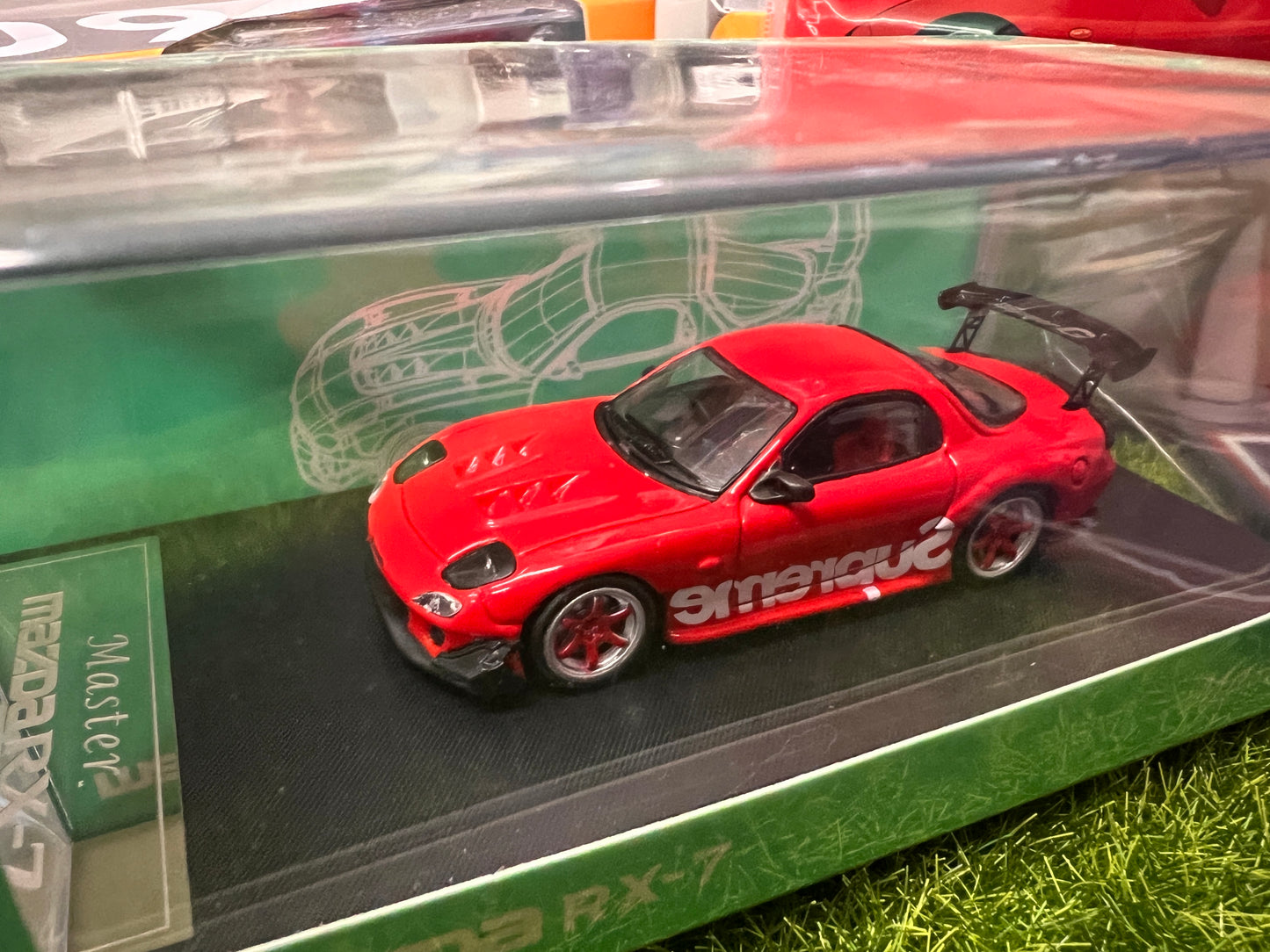 Master 1:64 Mazda RX7 Red Supreme Custom