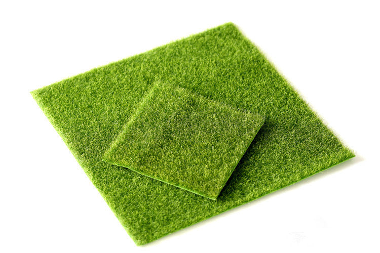 5 x Grass Field Diorama Decoration 30 x 30 cm