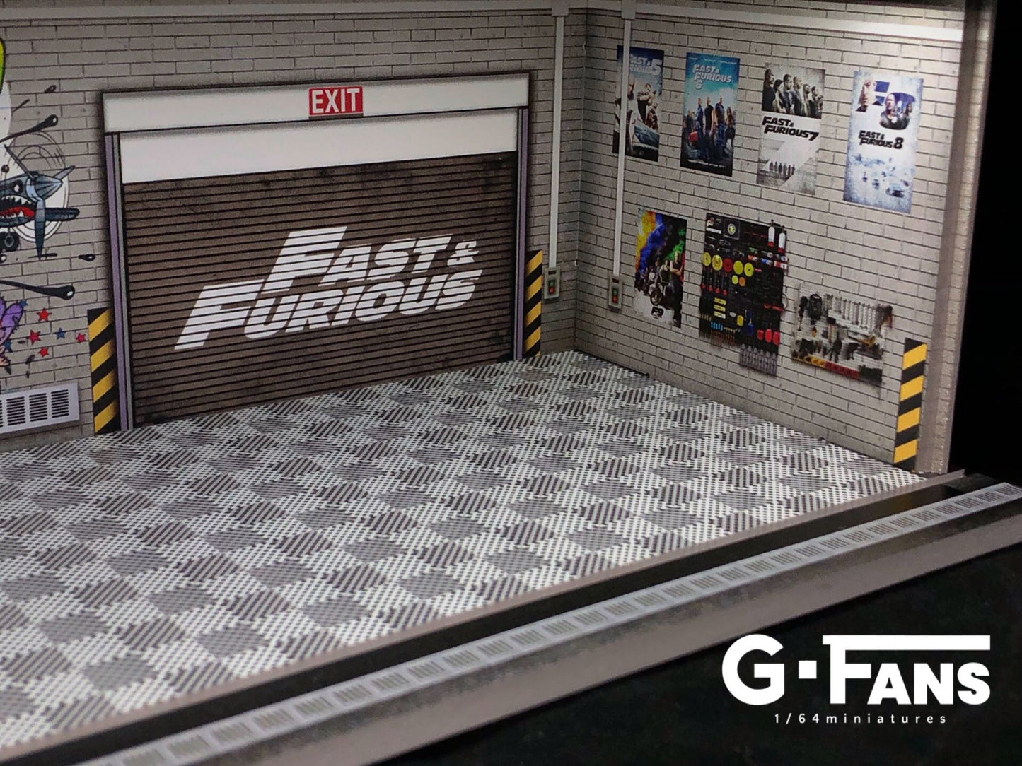 New 1:64 Fast & Furious Display Box With USB Lights