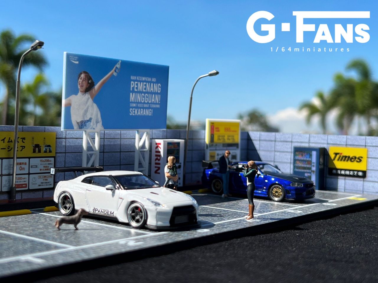 New Arrival 1:64 G-Fans Street Parking Diorama Ver. 2