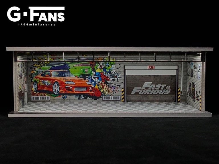 New 1:64 Fast & Furious Display Box With USB Lights